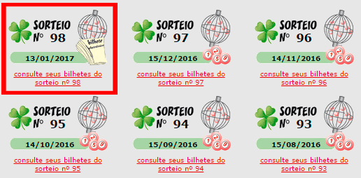Sorteio 98 Nota Paulista