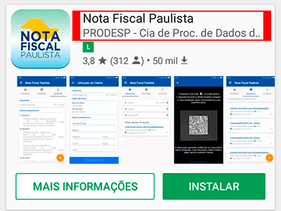 App Nota Fiscal Pta
