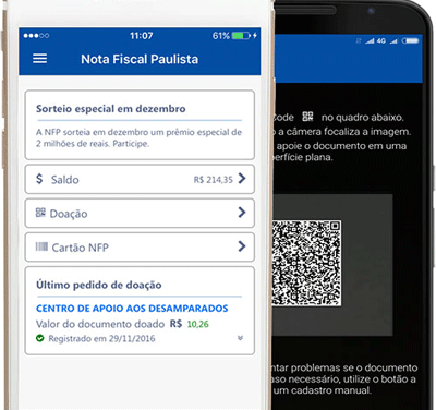 Como transferir o dinheiro da Nota Fiscal Paulista pelo aplicativo